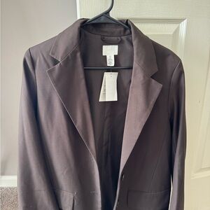 H&M Women's Dark Brown Blazer Jacket